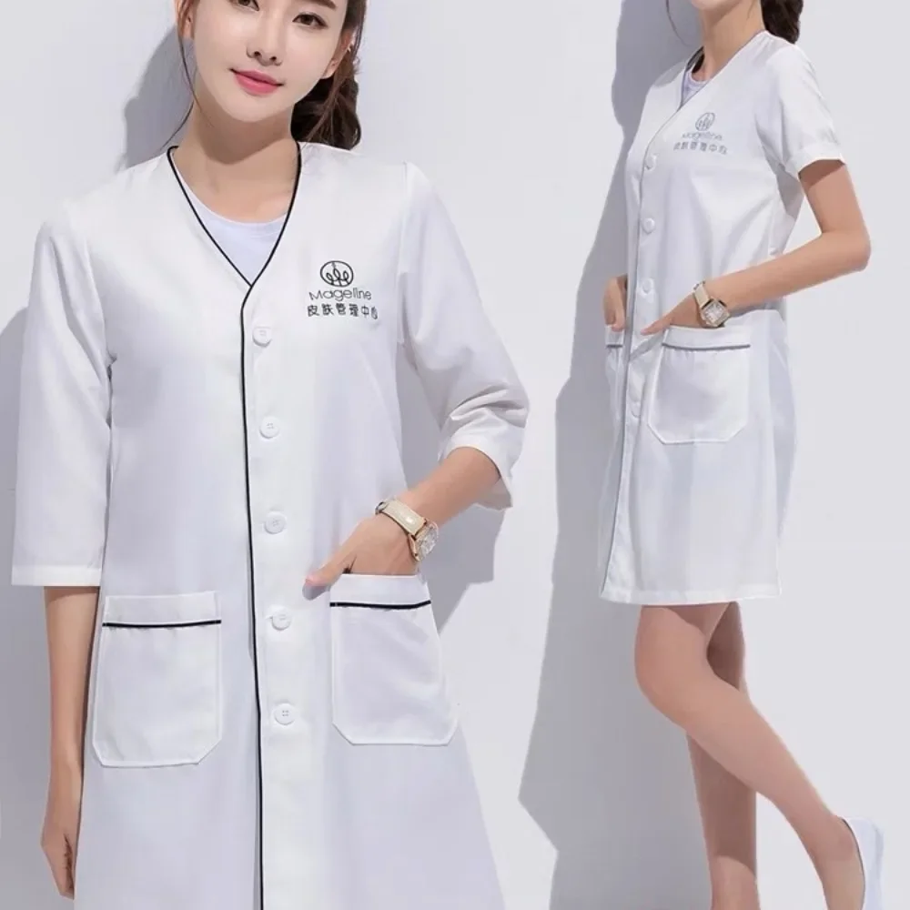 Medical Lab Coat - 맞춤형 로고 뷰티 유니폼 미용사 스킨