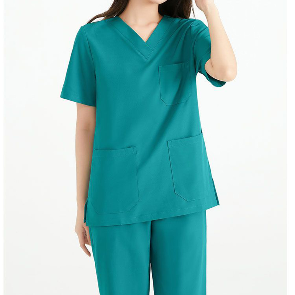 Medical Lab Coat - 여성용 고급 신축성 상의 바지 수술실