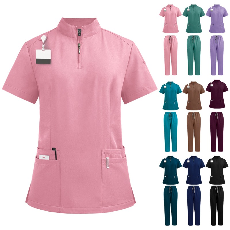 중성 의료용 반투명 스탠드 칼라 지퍼 디자인, 의사 및 - Medical Lab Coat 리뷰 및 가격