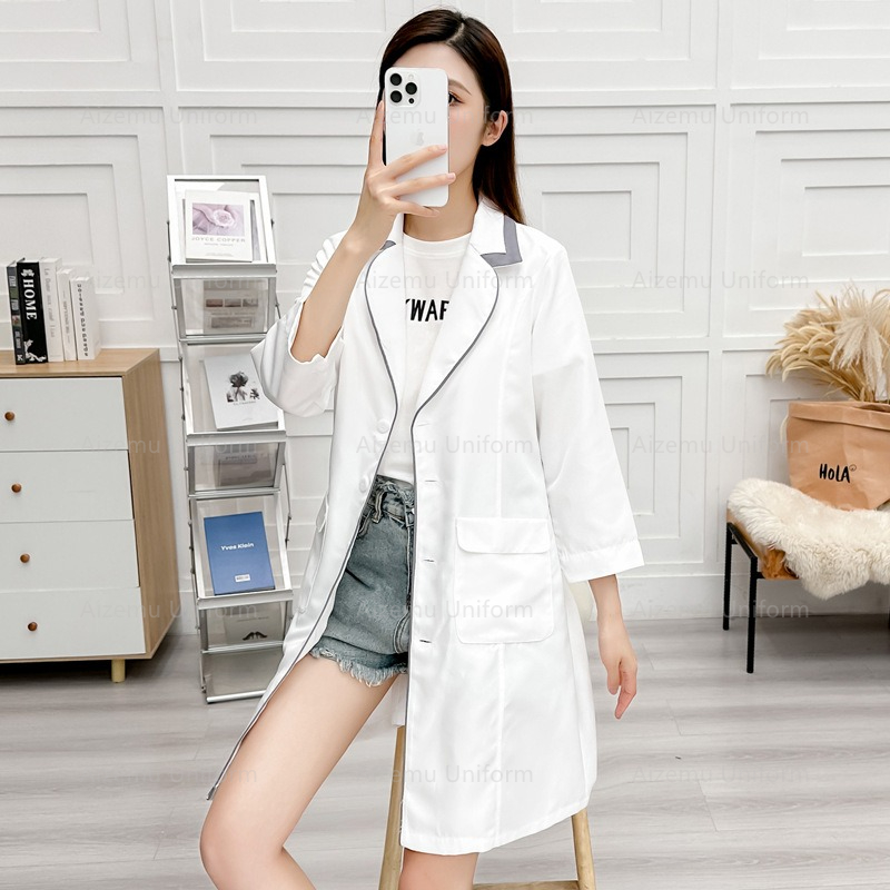 미용사 가운 여성 살롱 실험실 코트 간호사 유니폼 의료 - Medical Lab Coat 리뷰 및 가격