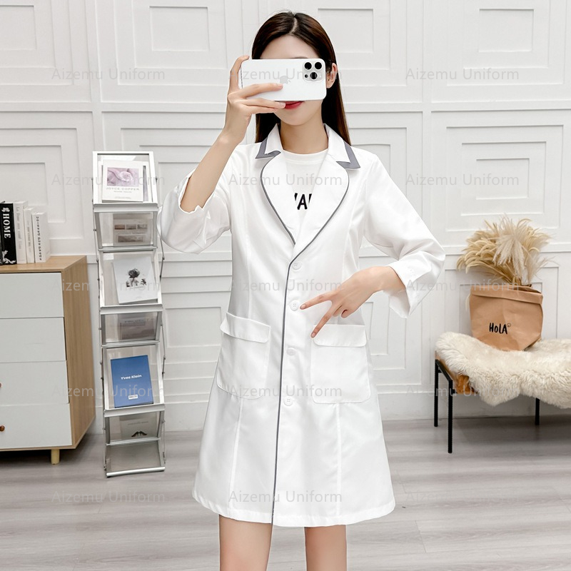 미용사 가운 여성 살롱 실험실 코트 간호사 유니폼 의료 - Medical Lab Coat 리뷰 및 가격