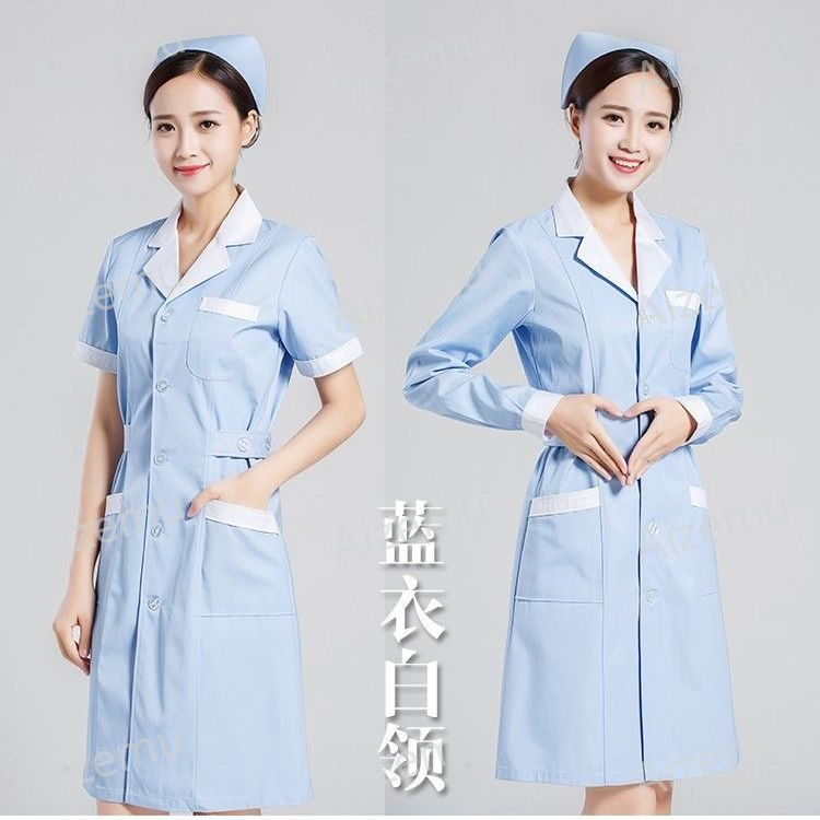 유니섹스 반팔 뷰티 살롱 스크럽 드레스 화이트 약국 의 - Medical Lab Coat 리뷰 및 가격
