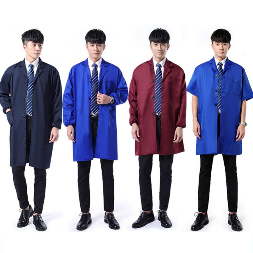 방진 남성 작업복 긴 짧은 소매 단추 주머니 창고 실험 - Medical Lab Coat 리뷰 및 가격