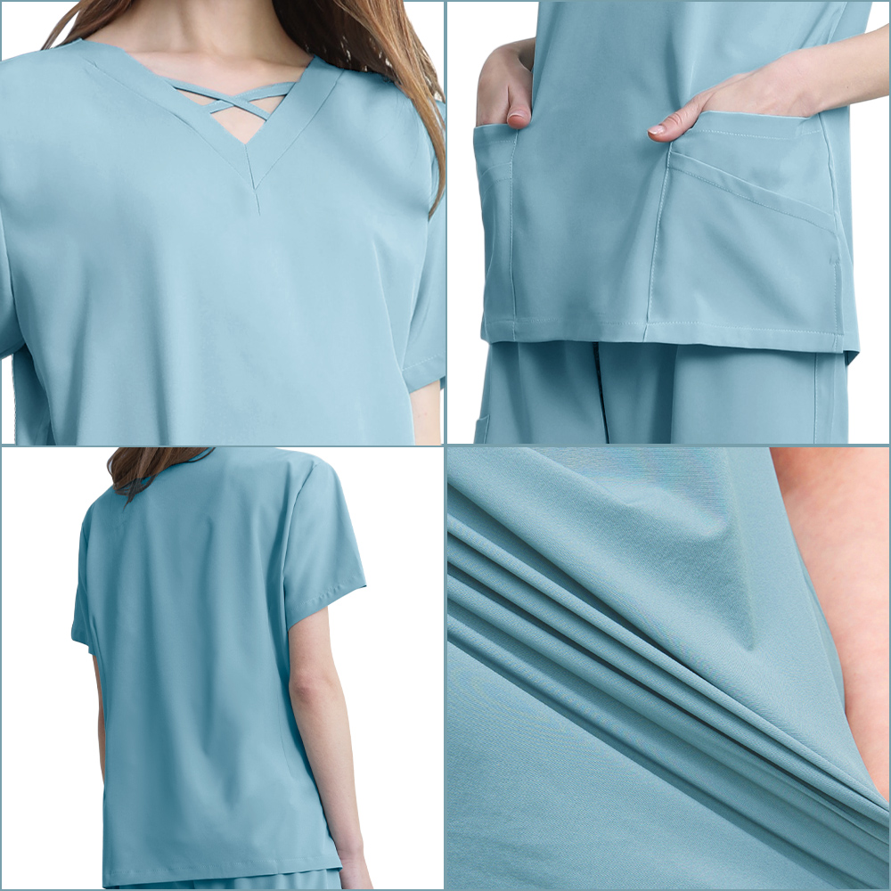 패션 건강 관리 간호사 블라우스 간호사 의류 티셔츠,  - Medical Lab Coat 리뷰 및 가격