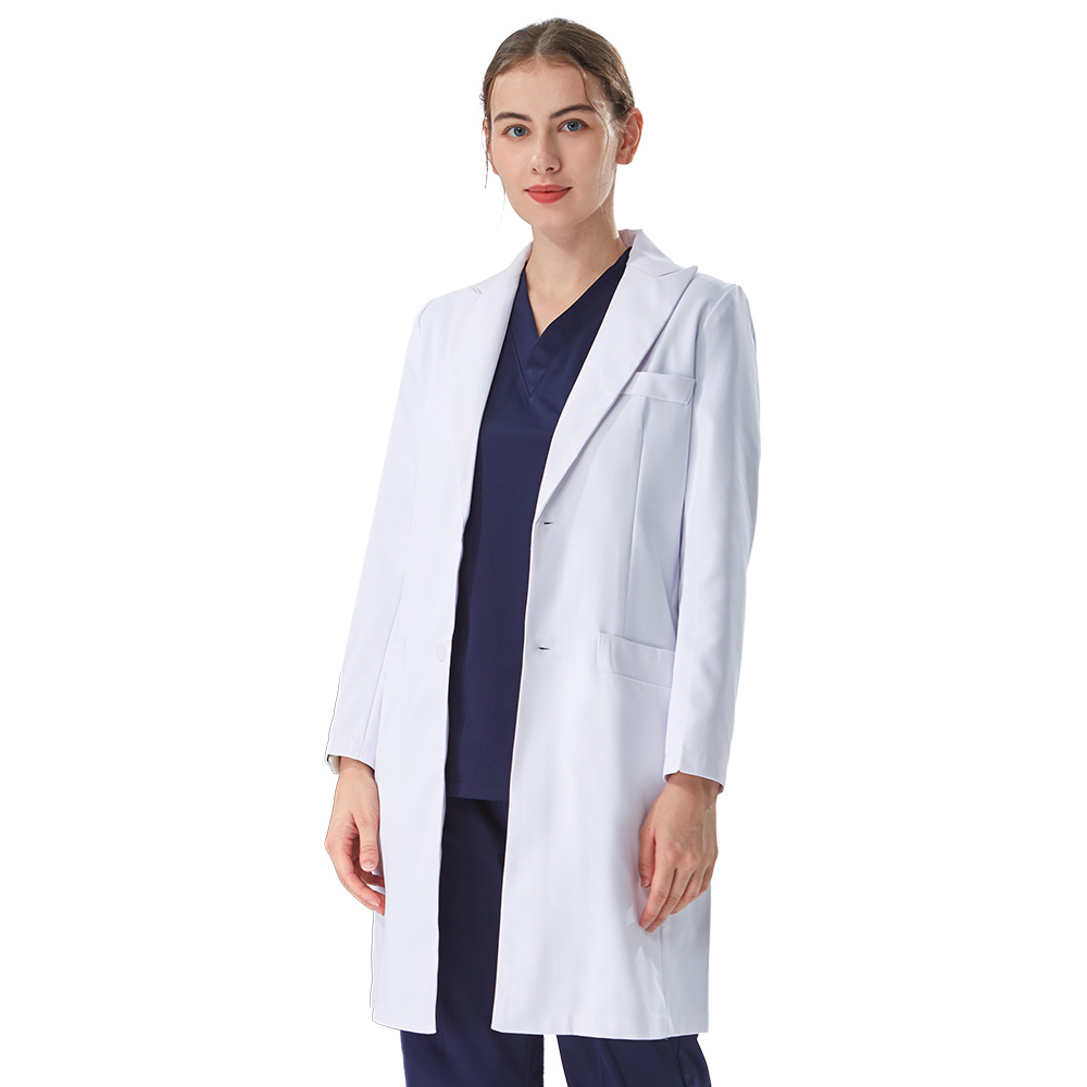사려 깊은 라펠 칼라 화이트 실험복 의사용 면 폴리에스 - Medical Lab Coat 리뷰 및 가격
