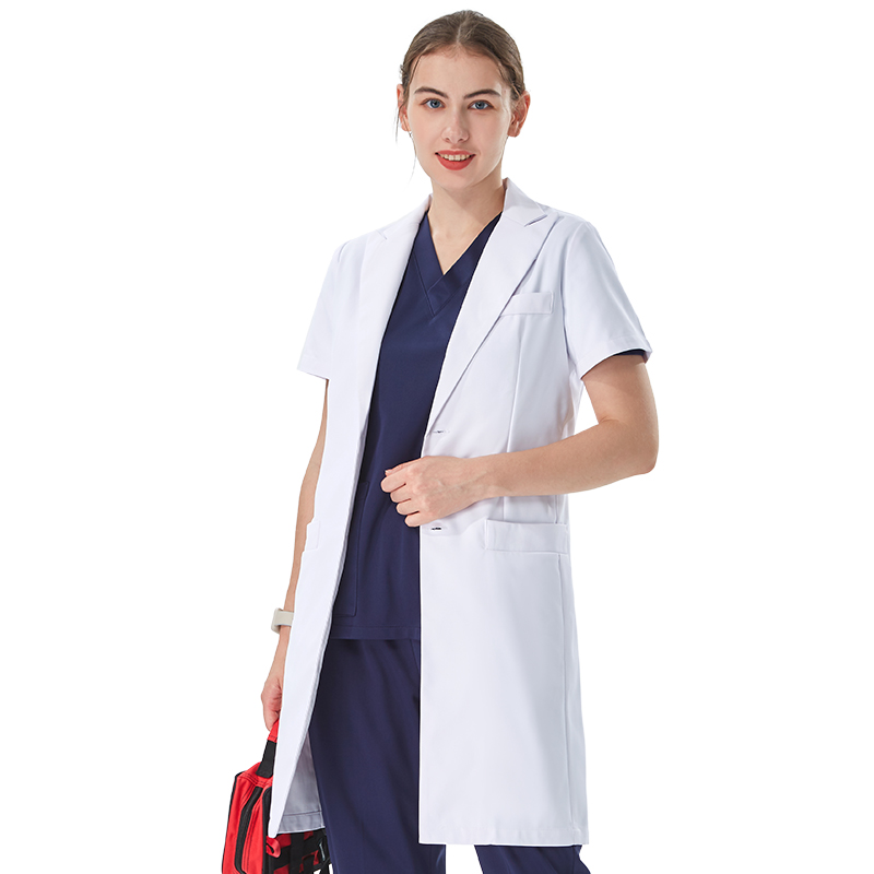 사려 깊은 라펠 칼라 화이트 실험복 의사용 면 폴리에스 - Medical Lab Coat 리뷰 및 가격