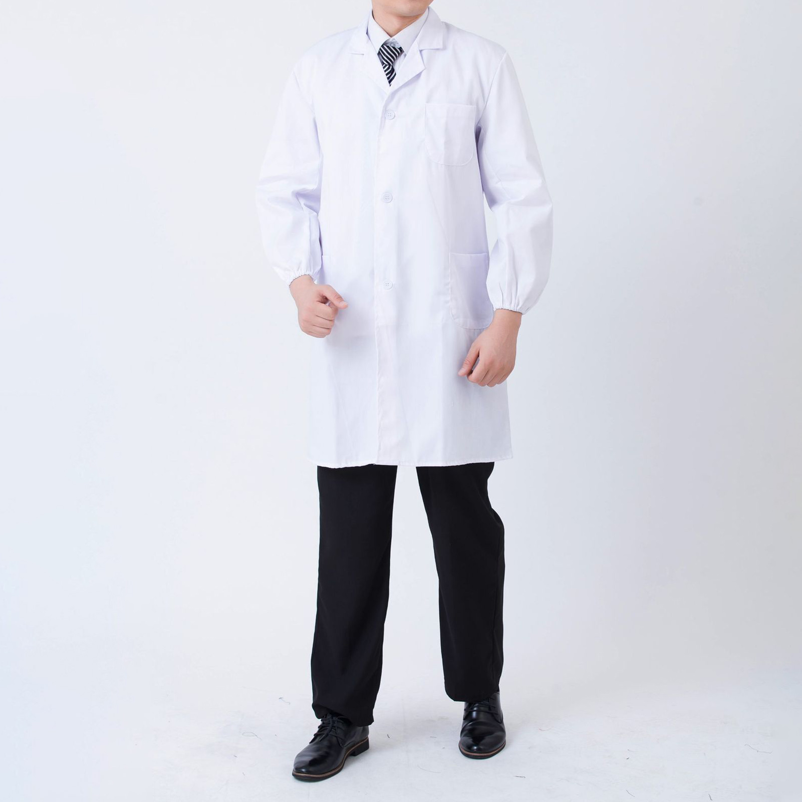 병원 과학자 학교를 위한 탄력 있는 팔목 피부 친화적인 - Medical Lab Coat 리뷰 및 가격