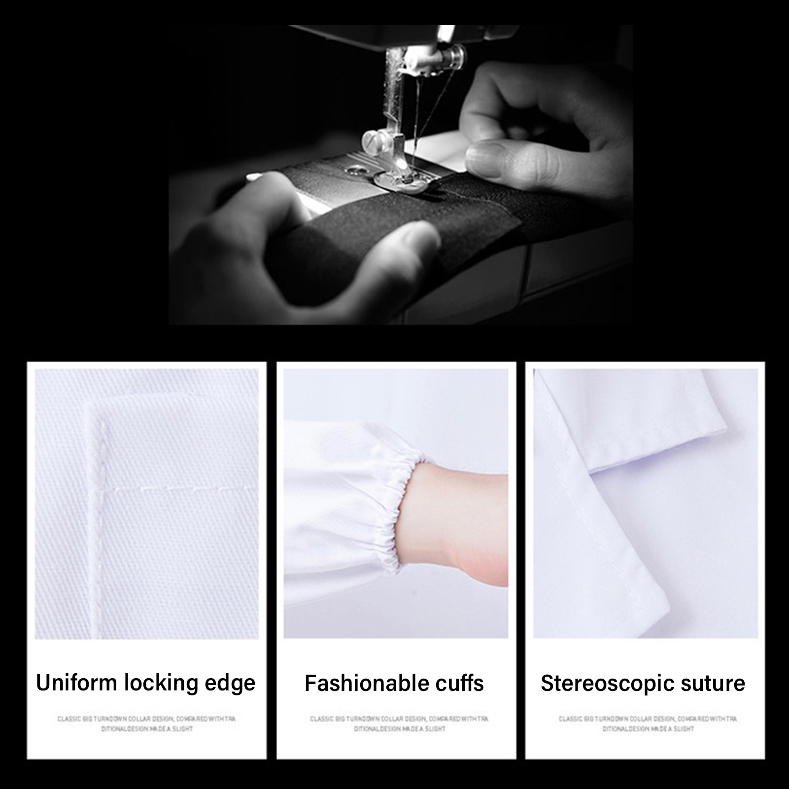 병원 과학자 학교를 위한 탄력 있는 팔목 피부 친화적인 - Medical Lab Coat 리뷰 및 가격