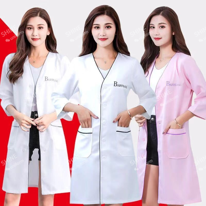 미용 유니폼 미용사 맞춤형 로고스킨 관리자 작업복 스파 - Medical Lab Coat 리뷰 및 가격